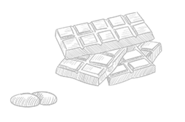 chocolate bar sketch accent